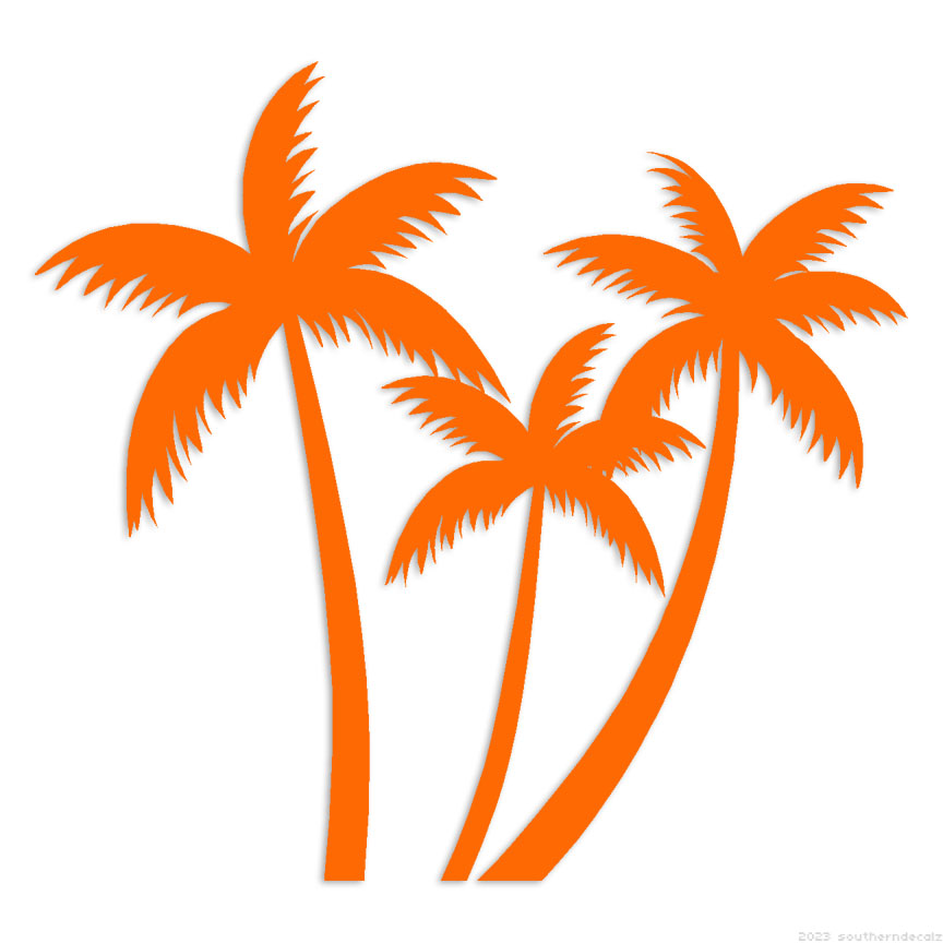 Palm Trees - Decal Sticker - Multiple Colors & Sizes - ebn6696 | eBay